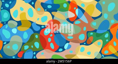 Seamless Simple Flat Abstract Geometric Colorful Vector Illustration Template Background Stock Vector