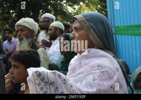 Syed Rasool Custom Devotees praying while observing the 65th Urs of Hazrat Syed Rasool ...