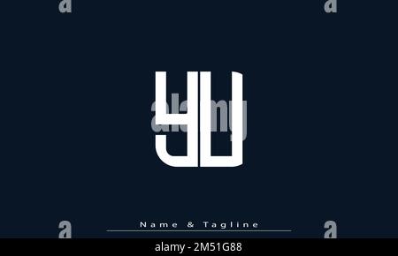 Alphabet letters Initials Monogram logo YU , UY Stock Vector