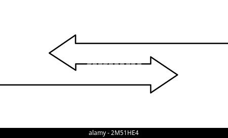 One line continuous money exchange arrows symbol concept. Finance online banking finance system. Digital cyber currency pointer vector illustration Stock Vector