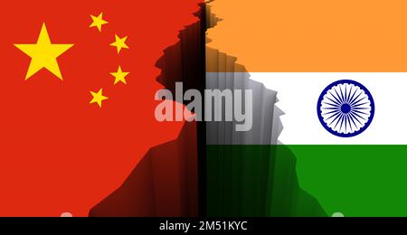 India Vs China, Flags Of India And China, India China In World War 