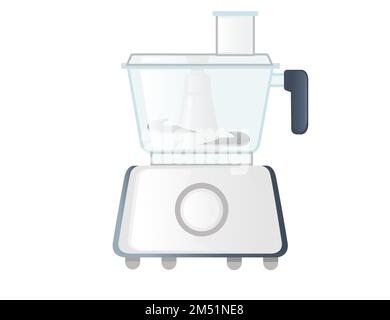 Kitchen stationary blender with analog control vector illustration isolated on white background Stock Vector
