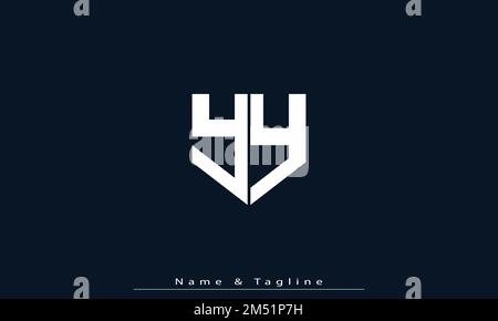 Alphabet letters Initials Monogram logo YY Stock Vector