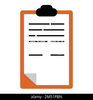 Document hand board vector illustration flat icon. Can also be used for education, academics , business and science. Suitable for use on web apps. Stock Vector