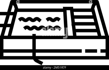 solvent extraction tanks copper color icon vector illustration Stock ...
