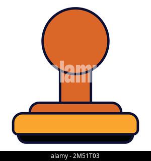 Stamp flat icon vector illustration. Can also be used for education, academics , business and science. Suitable for use on web apps, mobile apps Stock Vector