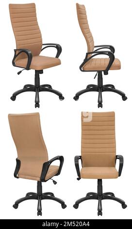 Office computer chair. Isolated from the background. View from different sides Stock Photo