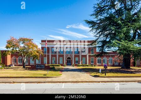 Carrollton, Georgia, USA-Oct. 20, 2022: Dr. Tracy P. Stallings Community Center, named for former Carrollton mayor. Built in 1921 in Revival style by Stock Photo