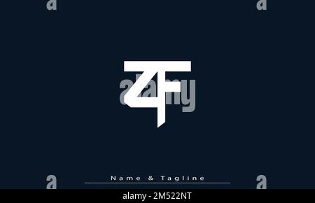 Alphabet letters Initials Monogram logo ZF , FZ Stock Vector
