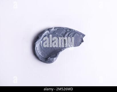 The gray charcoal texture swatch on a white background Stock Photo - Alamy