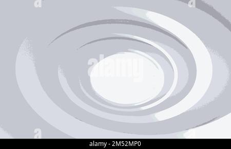 3D White Circle Architecture Abstract Background Stock Vector
