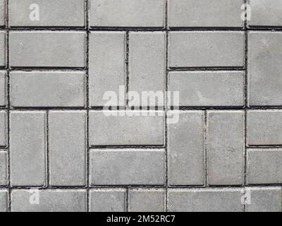 close-up . a fragment of the road with paving slabs Stock Photo