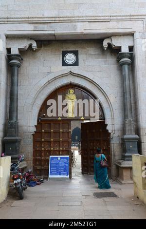 Thirumalai Nayak Palace in Madurai, Tamil Nadu, India. Stock Photo