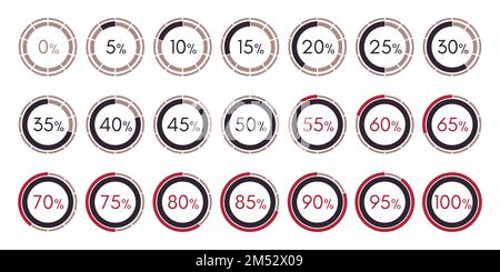 Set digital collection of infographics charts isolated on a white background Vector Illustration. 0 5 10 15 20 25 30 35 40 45 50 55 60 65 70 75 80 85 Stock Vector