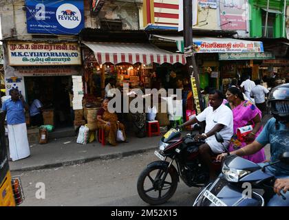 The vibrant old city of Madurai, Tamil Nadu, India. Stock Photo