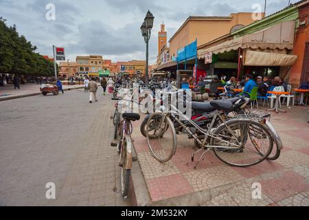 Maroco, Taroudant, February 02, 2017: The men on the street and marketplace Morocco Taroudant Stock Photo