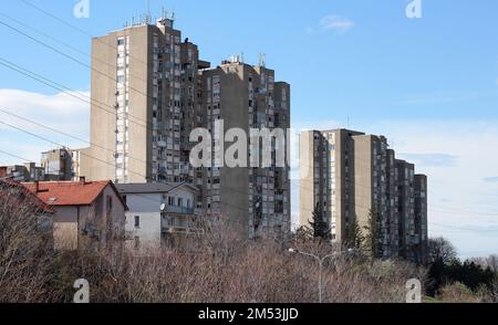 View on the Julino Brdo . Suburbs of Belgrade city Stock Photo