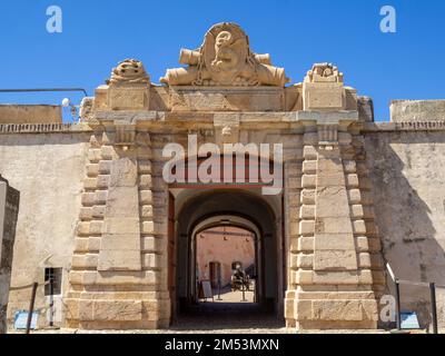 Nossa Senhora da Graça Fort gate Stock Photo