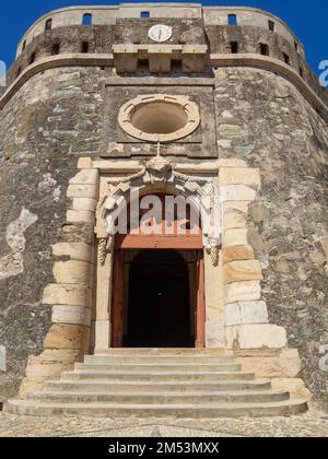 Nossa Senhora da Graça Fort inner gate Stock Photo