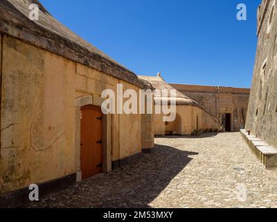 Nossa Senhora da Graça Fort outside areas Stock Photo