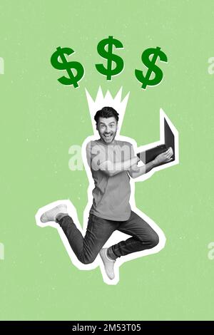 Overjoyed businessman jumping isolated on white background Stock Photo ...