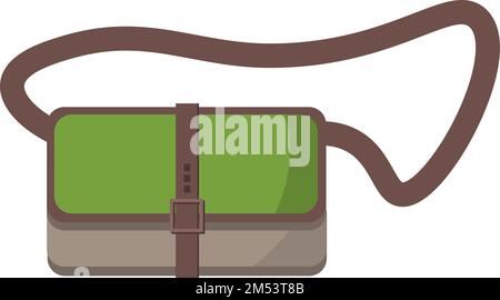 Bag with long handle. Vector illustration. Stock Vector