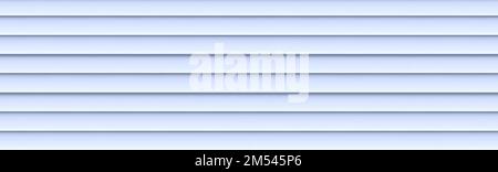 Parallel horizontal lines in the form of blinds. Can be used as an abstract light blue background or texture. Stock Photo