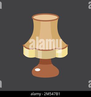 Lampshade icon, Antique Concept Flat Style Vector. Vector illustration Stock Vector