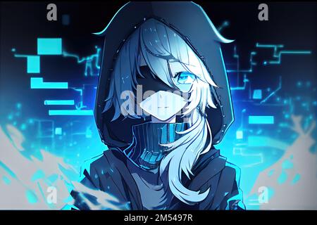 Anime Girl Hacker HD Cute Digital Art Wallpaper, HD Artist 4K Wallpapers,  Images and Background - Wallpapers Den