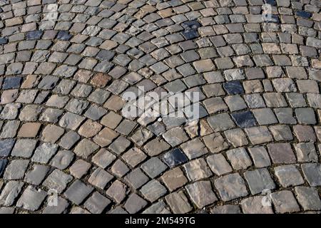 Basalt paving, Texture, Background, Germany Stock Photo