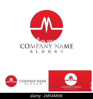 Heart beat monitor pulse line art vector icon, Ecg heartbeat. cardiology symbol. logo for cardiologist. Medical icon Stock Vector