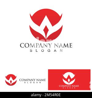 Bull horn logo and symbol template icons app Stock Vector
