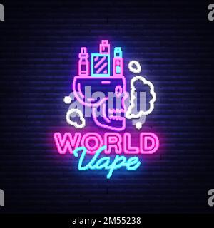 Logo electronic cigarette in neon style. Vape Shop Neon Sign, World Vape Concept with Skull, Emblem, Bright Night Signboard, Neon Advertising Electron Stock Vector Image & Art - Alamy Logo electronic cigarette in neon style. Vape Shop Neon Sign, World Vape Concept with Skull, Emblem, Bright Night Signboard, Neon Advertising Electron Stock Vector Image & Art - Alamy