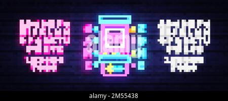 Game Zone Logo Vector Neon. Game Room neon sign board, design template ...