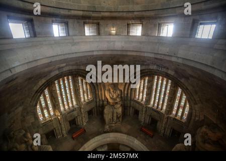 Interior shot of the Volkerschlachtdenkmal (Monument to the Battle of the Nations) in Leipzig, built in 1913. Stock Photo