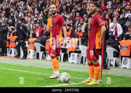 ISTANBUL, TURKEY - DECEMBER 25: Juan Mata of Galatasaray looks on