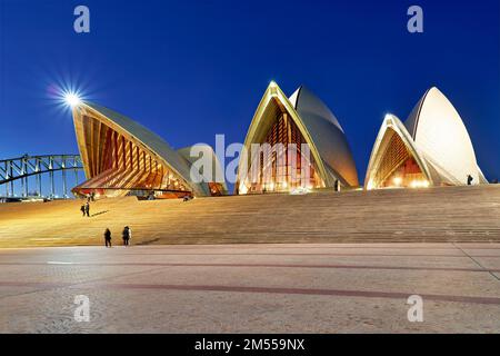 Sydney. New South Wales. Australia. The Opera House at sunset Stock Photo