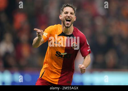 ISTANBUL, TURKEY - DECEMBER 25: Juan Mata of Galatasaray looks on