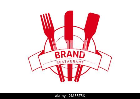 Generic Restaurant Food logo, Badge, label. Branding Design template. Vector illustration Stock Vector