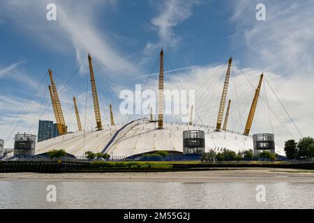 London, England, UK - June 2022: The O2 Arena in Greenwich with the adjoining Intercontinental Hotel. Stock Photo