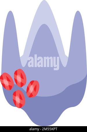 Ruby gem tooth icon isometric vector. Oral brush. Clean teeth Stock Vector