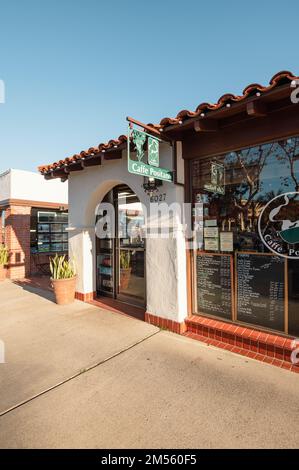 Cafe Positano in Rancho Santa Fe, California.  Stock Photo