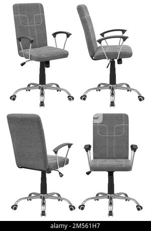 Office computer chair. Isolated from the background. View from different sides Stock Photo