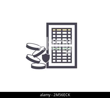 Billing exchange, modern exchange logo design. Trading analyzing data. Stock market and business investment. Currency vector design and illustration. Stock Vector