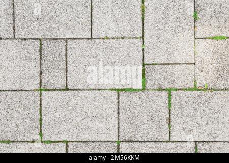 Large paving slabs made of stone chips Stock Photo