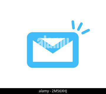 Notification icon set, New e-mail, new message icon design. Social media chat notify communication. Closed, open with a message e-mail envelopes. Stock Vector