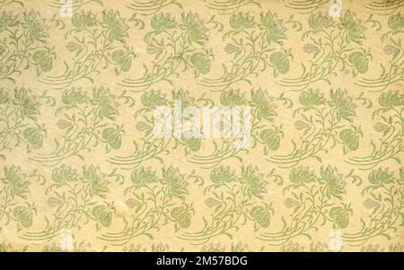 Antique Wallpaper: Vintage Prints and Green Patterns