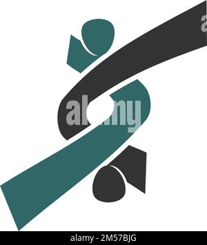 connect logo. people connection logo template Icon Illustration Brand Identity Stock Vector