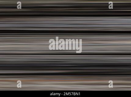 Silver metallic horizontal stripes gradient design art for backgrounds. Blurred Motion. Vector Illustration. Stock Vector
