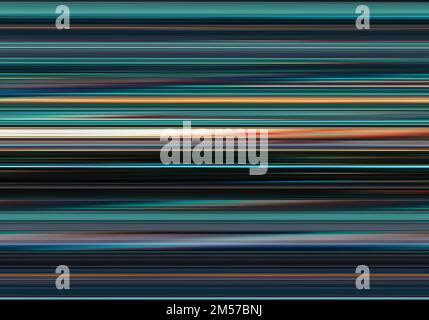 Neon blue horizontal stripes gradient design art for backgrounds. Blurred Motion. Vector Illustration. Stock Vector